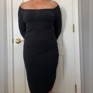 Elegant Black Off-Shoulder Dress